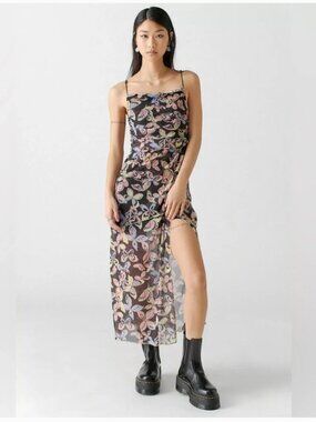 kimchi blue martina lace trim button-front midi dress Kimchi Blue Martina Lace Trim Button-Front Midi Dress